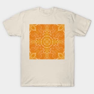 Floral Mandala - citrus T-Shirt